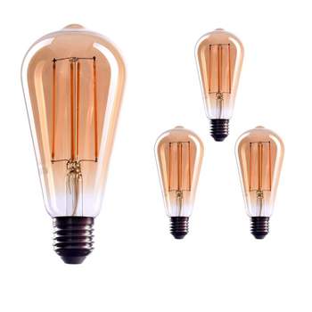 CROWN LED 110V-130V, 40 Watt, EL10 Edison Light Bulb E26 Base Dimmable Incandescent Bulbs, 3 pack