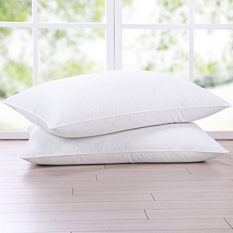 Jumbo Goose Feather Bed Pillow - St. James Home, 3 of 4