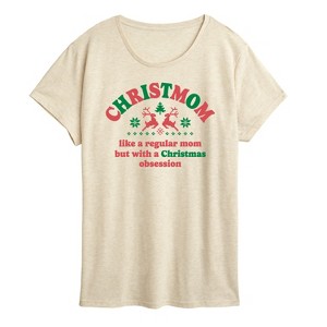 Women's - Instant Message - Christmom Short Sleeve Graphic T-Shirt - 1 of 4