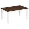 NicBex Dining Table Set for 6 Rustic Style Rectangular Dining Room Table Set with 4 Upholstered Chairs and Bench for Kitchen - 3 of 4