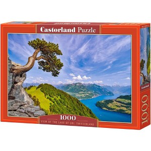 1000 Piece Jigsaw Puzzle, View of the Lake of Uri, Switzerland, Landscape puzzle, Mountain view, Adult Puzzle, Castorland C-105311-2 - 1 of 4