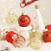 Orieon 25 Pcs Clear Shatterproof Christmas Ball Ornaments, 2.36" Glitter Plastic Baubles for Tree & Home Decor - 4 of 4