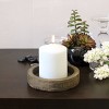 6pk Pillar Candles White - Stonebriar Collection - 3 of 4