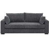 NicBex Modern Minimalist Corduroy Loveseat Sofa Couch with Two Pillows,2-Seat Lounge Sofa for Living Room,Apartment - 2 of 4