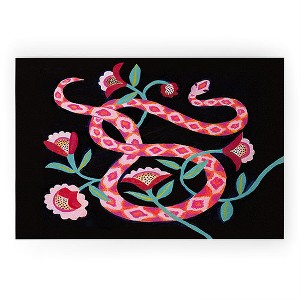 Misha Blaise Design Garden Snake  Looped Vinyl Welcome Mat - Society6 - 1 of 4