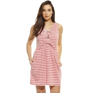 Just Love Cinch Waist Lace Up Casual Short Dress / Summer Dresses - 1 of 2