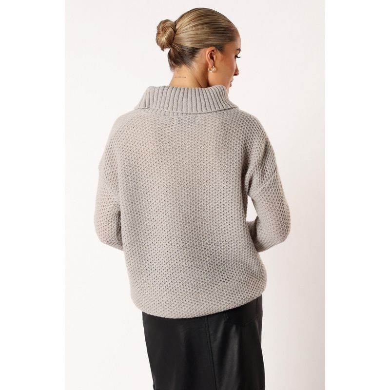 Petal and Pup Womens Rayne Turtleneck Knit Sweater, 3 of 7