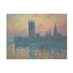 Trademark Fine Art-Claude Monet 'The Houses of Parliament' Matted Framed Art - 1 of 4