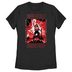 Women's Stranger Things Rockstar From Hellfire Club Eddie Munson T-Shirt - 1 of 4