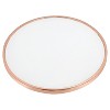 Coffee Table Frosted Rose Gold - Acme Furniture: 18" High, Metal Frame, Non-Slip Glider - 3 of 3