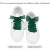INSPIRE CHIC Sneakers Flat Snow Yarn Wide Transparent Shoe Laces 1" Width 2 Pairs - 2 of 4
