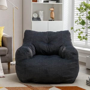 Bean Bag Couch With Filling Soft Velvet Fabric Bean Bag Chair Filled With Memory Sponge Comfy Beanbag Chair For Adults,Lazy Chair-Cuddlewood - 1 of 4