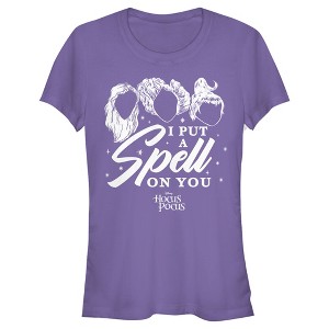 Juniors Womens Disney Hocus Pocus Put Spell on You Silhouette T-Shirt - 1 of 3