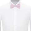 Jacob Alexander Men’s Seersucker Striped Pre-Tied Clip-On Bow Tie - 3 of 4