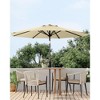 10FT Premium Patio Umbrella, Heavy Duty 8-Rib Steel Frame with Crank & Tilt, UV Protection - 2 of 4