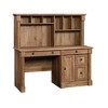 Homy Casa Large Writing Desk with Hutch, Storage Drawers & Shelves, Home Office Workstation, Brown - 2 of 4