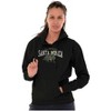 Santa Monica CA Surfing Skeletons Hoodie Sweatshirt Women Men Brisco Brands - 4 of 4