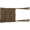 Black Star, Cotton, 15x15, Chair Pad, Black VHC Brands - 2 of 4