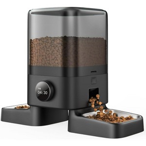 WiFi Automatic Cat Feeder for 2 Cats, Cordless Food Dispenser - 1 of 4