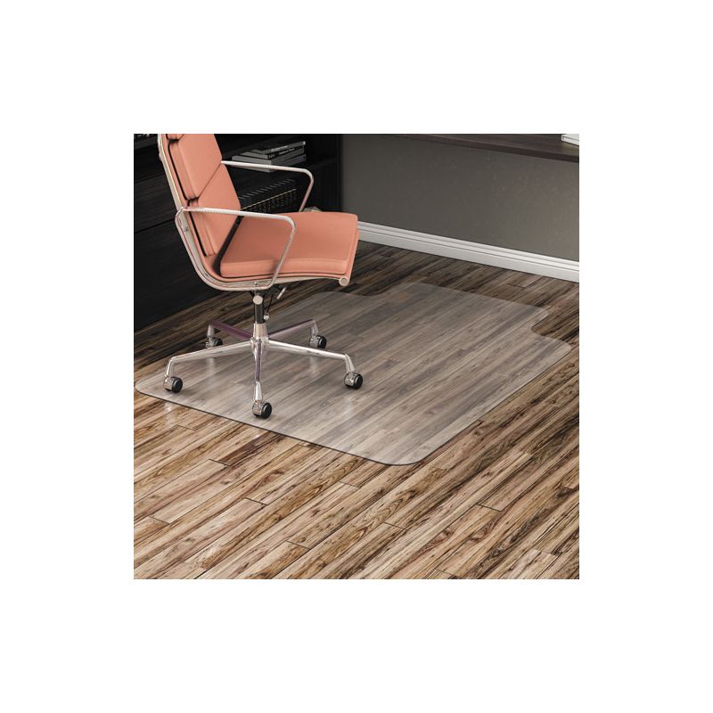 Alera All Day Use Non-Studded Chair Mat for Hard Floors, 36 x 48, Lipped, Clear, 1 of 8