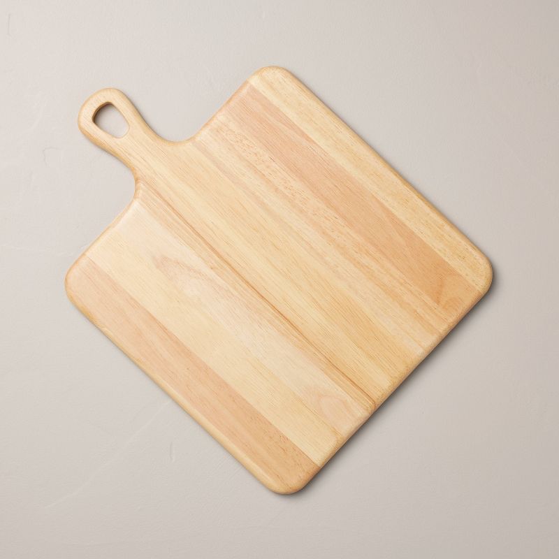 11&#34;x16&#34; Wooden Paddle Serving Board with Handle Natural - Hearth &#38; Hand&#8482; with Magnolia, 1 of 7