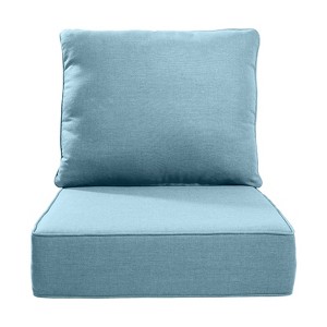 Buenhomino 3-Pack 6inch Thick 24" x 24" Deep Seat Cushion & Back Pillow with Removable Covers Outdoor - 1 of 4