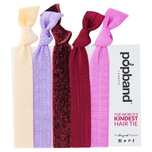 Hair Tie Winter Berry By Popband For Women 5 Pc Hair Bands Target