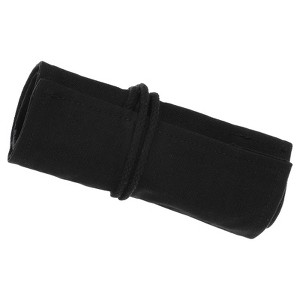 Unique Bargains Handmade Roll-Up Pencil Case Black - 1 of 4
