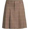 Lands' End Women's Plus Size Brushed Flannel Pleated Mini Skirt - 3 of 4