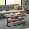 Monarch Coffee Table Dark Brown/Black - 510 Design - 4 of 4
