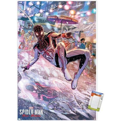 Marvel Spider-Man: Across the Spider-Verse (Part One) - Miles Wall Poster,  22.375 x 34 