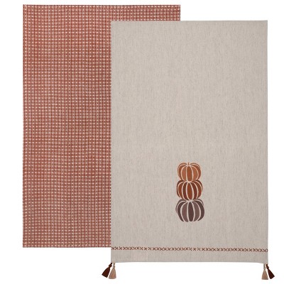 2pk Dishtowels Pumpkin - Bullseye's Playground™
