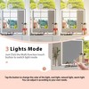 FUFU&GAGA  Multi-function Vanity Table Large Mirror with Touch Buttom White - 4 of 4