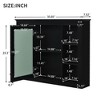 NicBex Modern Wall-Mounted Bathroom Storage Cabinet, Mirror with 6 Adjustable Open Shelves, Space-Saving Mirror Medicine Cabinet for Toiletries - 2 of 4
