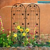 Lirago Black 2 pieces Weatherproof Multi-functional Outdoor Screen-Laser-Cut Galvanized Steel Panel 70.86"Hx19.68"Wx0.51"D - 4 of 4
