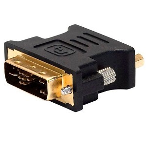Monoprice DVI-A Dual Link Male to HD15 (VGA) Female Adapter (Gold Plated) - 1 of 4