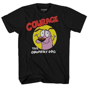 Mens Cartoon Network Throwback Shirt - Courage the Cowardly Dog Tee - Classic T-Shirt - 1 of 4