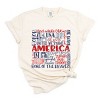 Simply Sage Market America Words Colorful Garment Dyed Tee - L - Ivory - 2 of 4