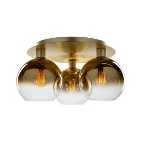 Artcraft Lighting Morning Mist 3 - Light Semi-Flush Mount in  Gold - 1 of 3
