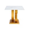 NicBex Dining Table 63" Modern Minimalist Rectangular Dining Table with MDF OC-Shaped Bracket - 4 of 4
