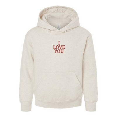 The Juniper Shop Embroidered I Love You Words Youth Graphic Hoodie