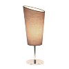 Creekwood Home Chic Chrome Slanted Shade Accent Table Lamp Gray Shade - 2 of 4