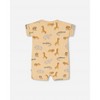 Gender Neutral French Terry Jungle Printed Romper - Deux par Deux - 2 of 3