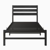 Grungis Bed Frame with Rustic Vintage Wood Headboard,Platform Bed with Metal Slats Support for Bedroom,No Box Spring Needed - 4 of 4