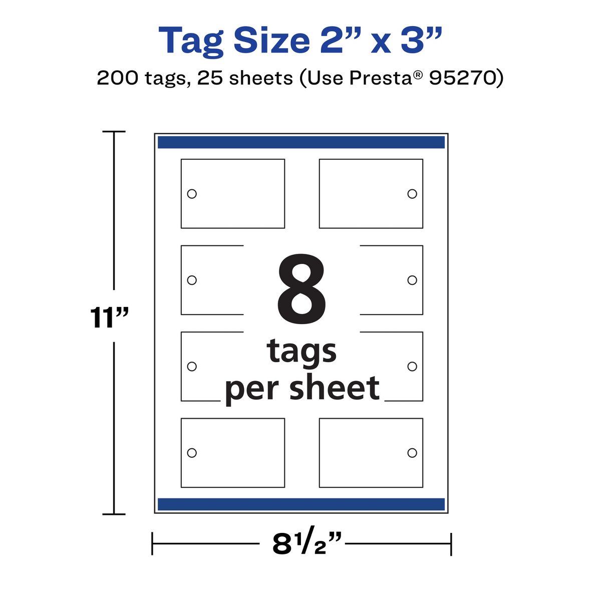 Avery 2" x 3" Rectangle, Glossy White Printable Tags - thumbnail 5