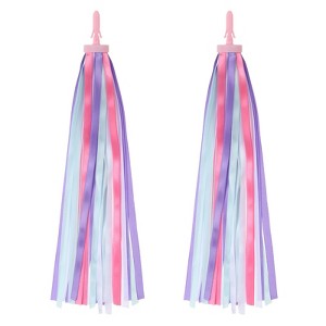 Unique Bargains Colorful Decoration Bike Accessories Handlebar Streamers 2 Pcs - 1 of 4