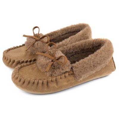 RockDove Women's Naomi Faux Fur Moccasin Slipper