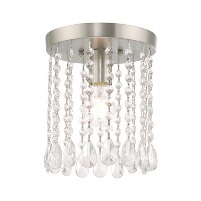 Livex Lighting Elizabeth 1 - Light Flush Mount in  Brushed Nickel