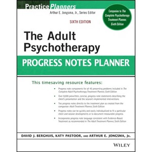 The Adult Psychotherapy Progress Notes Planner - (PracticePlanners) 6th Edition by  Arthur E Jongsma & Katy Pastoor & David J Berghuis (Paperback) - 1 of 1