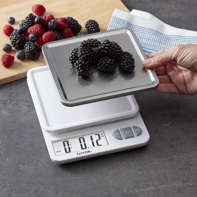 Taylor Digital Kitchen Scale with Removable Stainless Steel Tray